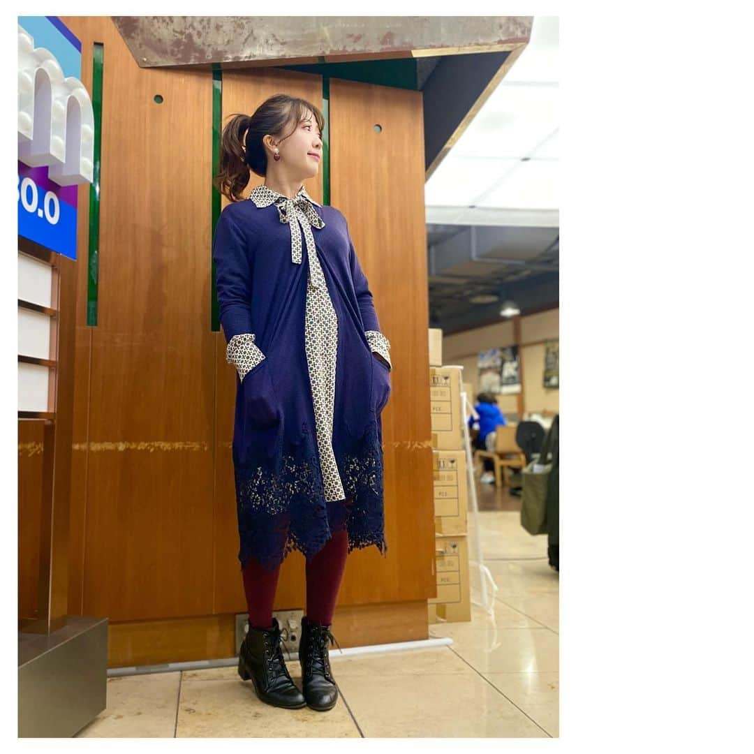 鬼頭由芽さんのインスタグラム写真 - (鬼頭由芽Instagram)「今週もお洋服は @anotheraddress_official で♪  @weekendmaxmara のシャツワンピはHPでもカーディガン合わせてるのが可愛くて真似っこ😌  そしてやっぱり可愛すぎる @mfil_official のトップス🥹 @tomorrowland_jp のスカートもレンタル💐」11月13日 14時20分 - xxyumeyumexx