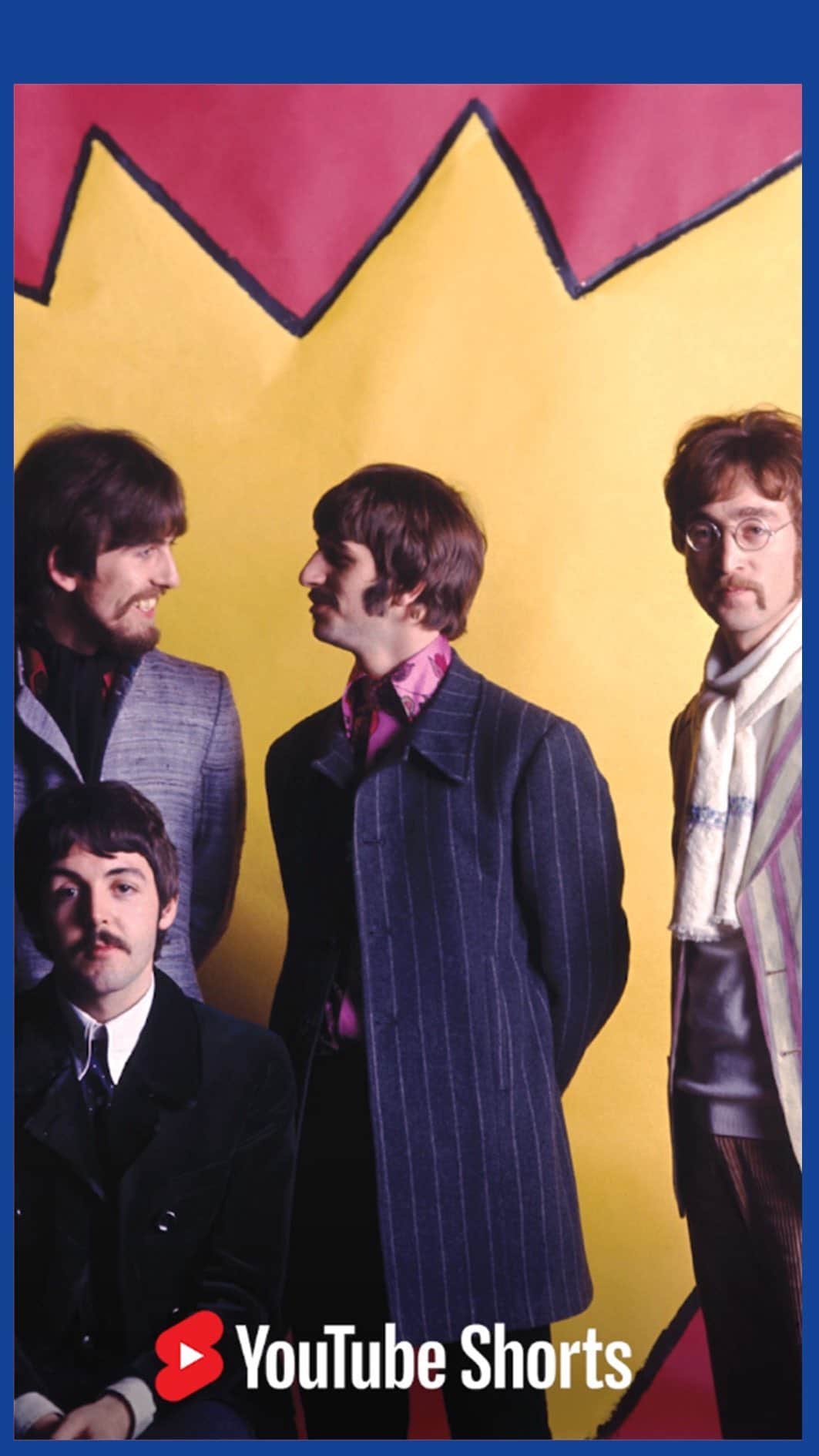 The Beatlesのインスタグラム：「The Beatles are Here, There And Everywhere. Create with 75 iconic songs - now on @YouTube Shorts ❤️💙」