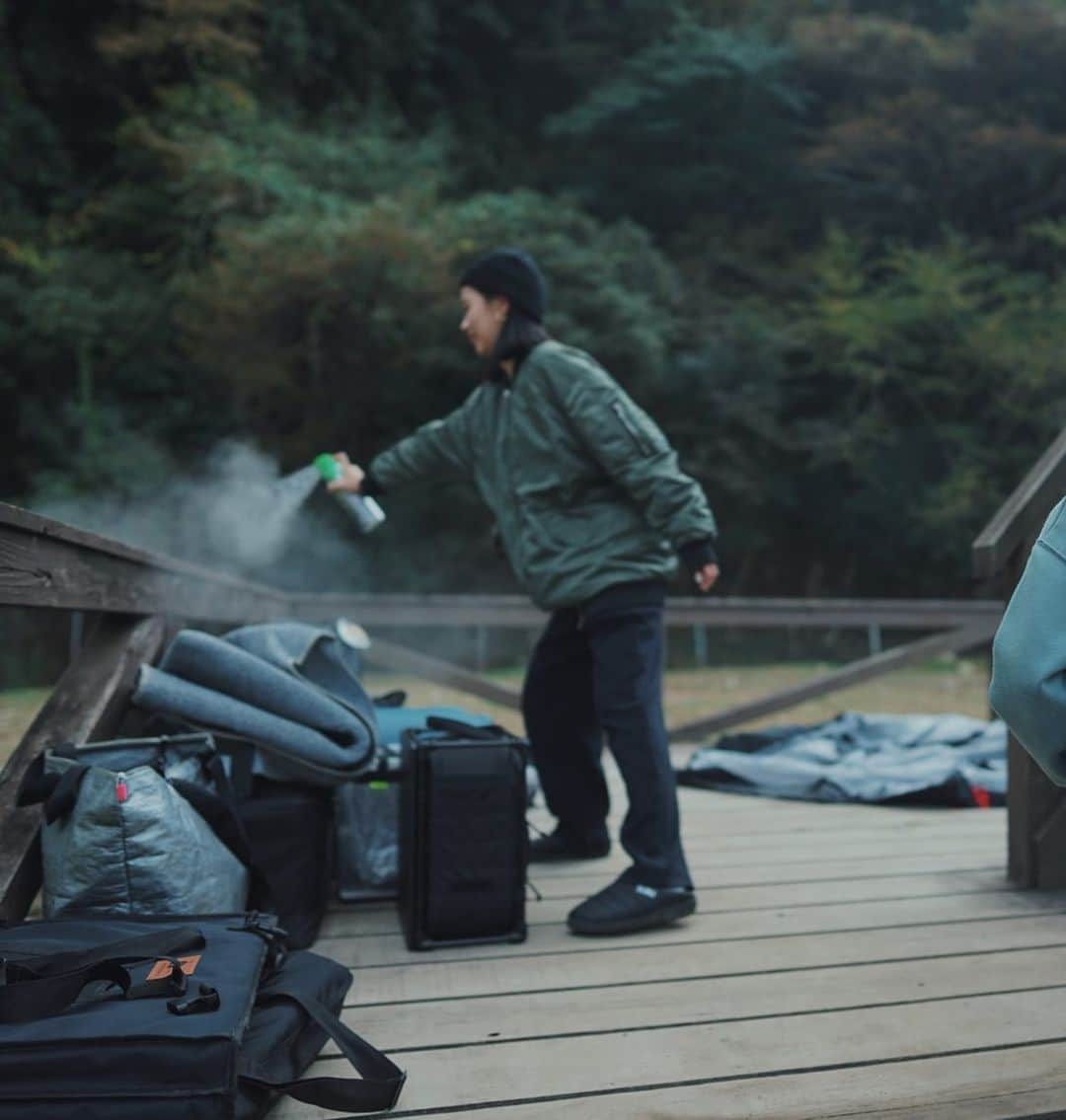 藤木祐凪さんのインスタグラム写真 - (藤木祐凪Instagram)「🏕  カメムシ対策はしっかりと。」11月14日 0時20分 - yunafujiki