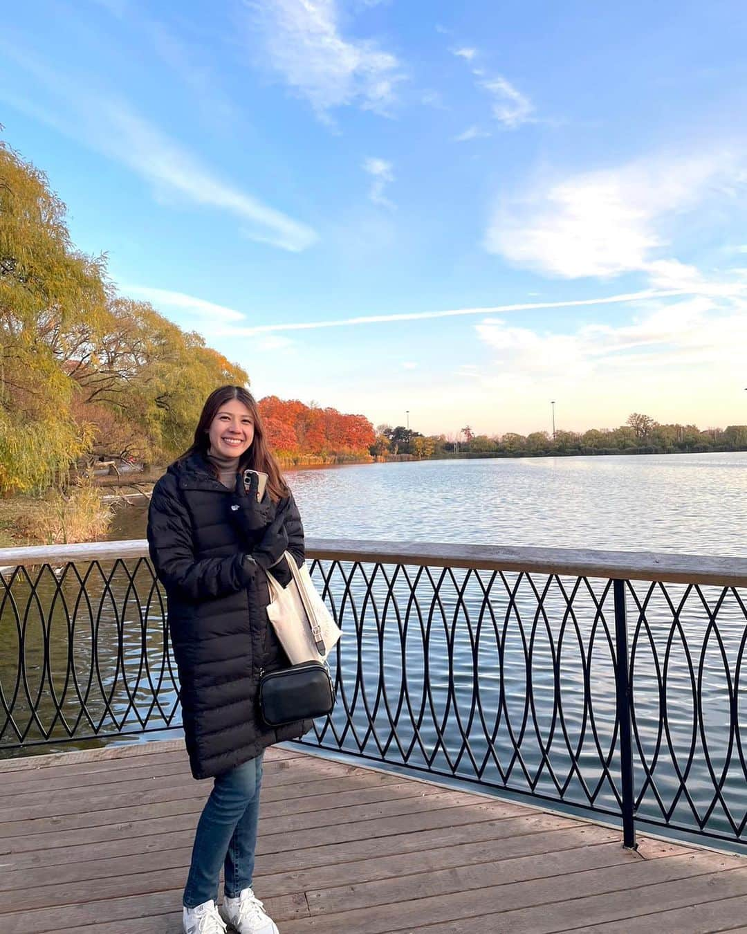 寺内千穂さんのインスタグラム写真 - (寺内千穂Instagram)「寒くて常に赤鼻のトナカイ❄️  #toronto #highpark #picnic」11月14日 0時26分 - chiho_terauchi