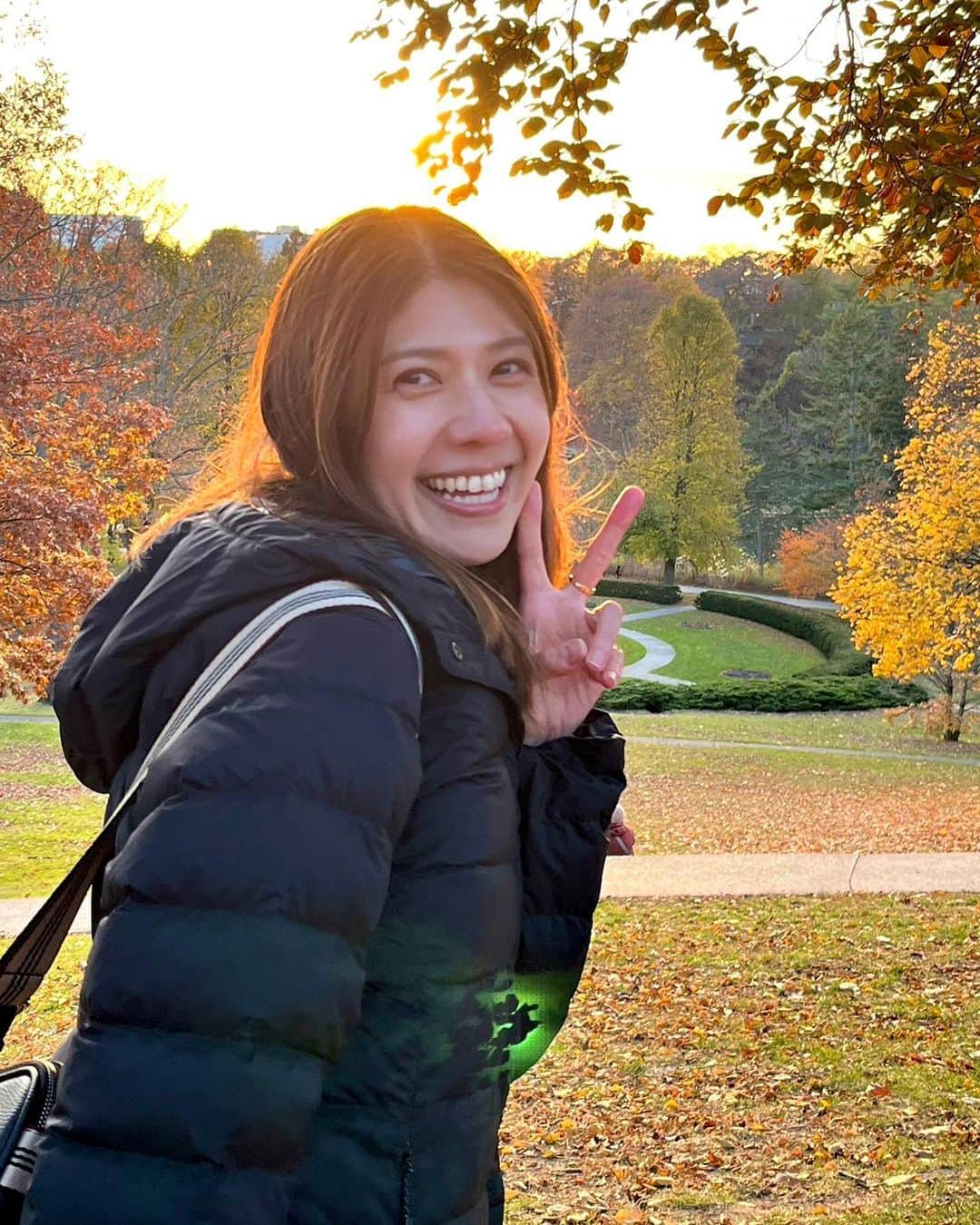 寺内千穂さんのインスタグラム写真 - (寺内千穂Instagram)「寒くて常に赤鼻のトナカイ❄️  #toronto #highpark #picnic」11月14日 0時26分 - chiho_terauchi