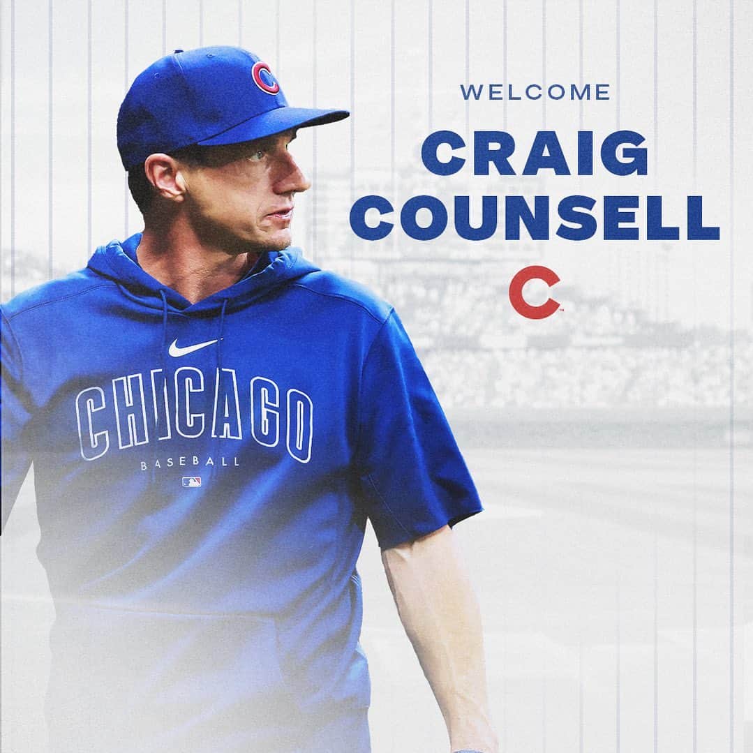 シカゴ・カブスのインスタグラム：「The #Cubs today named Craig Counsell the 56th manager in franchise history, agreeing to terms on a five-year contract through the 2028 season.  Welcome to Chicago, Craig!」