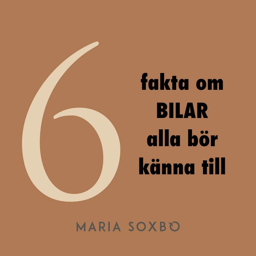 Maria Soxboのインスタグラム：「Varför denna besatthet av bilen? 🧐  Ja, jag håller med om att bilen fyller sitt syfte ibland. Otympliga Blocketfynd fraktas lättare med bil än på tunnelbanan. Men generellt i vardagen? Då tycker jag den mest är ett ofog. Den innebär en risk för mina barn som cyklar till skolan, den gör det bullrigt att bo längs med vissa vägar, den kostar en massa pengar, den är orsaken till att en motorväg ska dras igenom ett naturreservat nära där jag bor och ja - den står för gaaaanska stor del av Sveriges utsläpp (swipea för koll).   Ändå finns det få frågor som rör upp så mycket känslor och agg som den om att begränsa biltrafiken. Renare luft, bättre hälsa, färre bilolyckor och massor av gemensamma ytor som kan bli annat än knallhårda parkeringsrutor räcker liksom inte. Inte ens bättre chanser att behålla en beboelig planet smäller högre än möjligheten att ta bilen till gymmet för att cykla en mil. Eller vardagsvanan att sitta i bilkö på Essingeleden.   Nej, alla kan inte bli bilfria. Så är vårt samhälle inte uppbyggt – utanför städerna saknas både kollektivtrafik och cykelvägar och avstånden är långa. Men nog skulle väldigt många fler än idag kunna låta bilen stå mer än de 96% (!) den står still idag?  Jag samlade på mig lite fakta om bilen som visar exakt hur skev bilnormen är, och så kan jag varmt tipsa om den kampanj för att bryta bilberoendet som @naturskyddsforeningen driver just nu. Skriv på uppropet och se alla tips för hur man kan engagera sig mer i den här frågan på deras sajt!  Och som vanligt – vad har ni för tankar kring detta? Vad kan vi tillsammans göra för att åstadkomma förändring?  Källor: Trafikverket, Trivector, Lunds Universitet, Fastighetsägarna, RISE  #hållbarhet #hållbart #hållbaratransporter #bilfri #elbil」