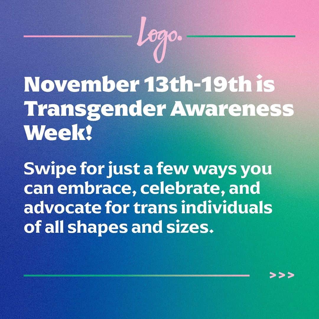 MTVのインスタグラム：「Transgender awareness week is here! Here are just some of the many ways you can celebrate and advocate for the trans and trans adjacent communities. 🏳️‍⚧️ #transawarenessweek」