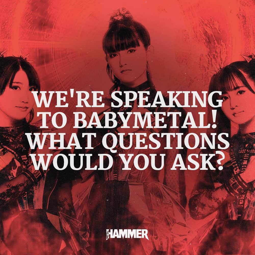 METAL HAMMERのインスタグラム：「We’re speaking to @babymetal_official 🖤 What questions would you like to ask them? Let us know in the comments below…」