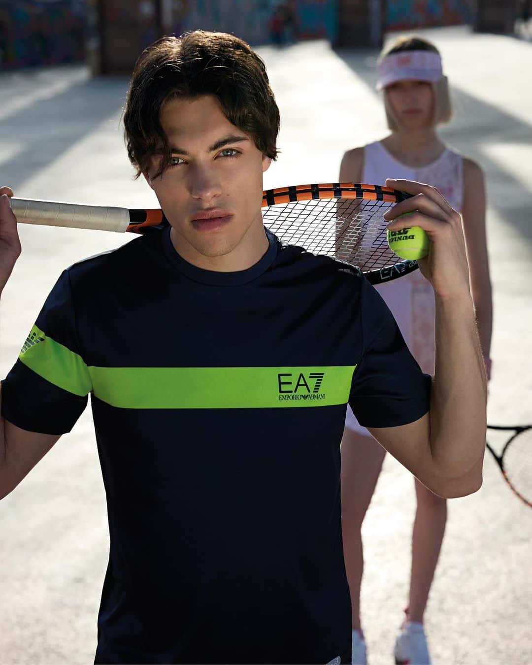 Armani Officialさんのインスタグラム写真 - (Armani OfficialInstagram)「Off to the tennis court. Discover the #EA7 Collection at the link in bio. Models: @ashantinotthesinger , @ddelfiperez, @martinocaputo, @leonardotano」11月14日 1時15分 - emporioarmani