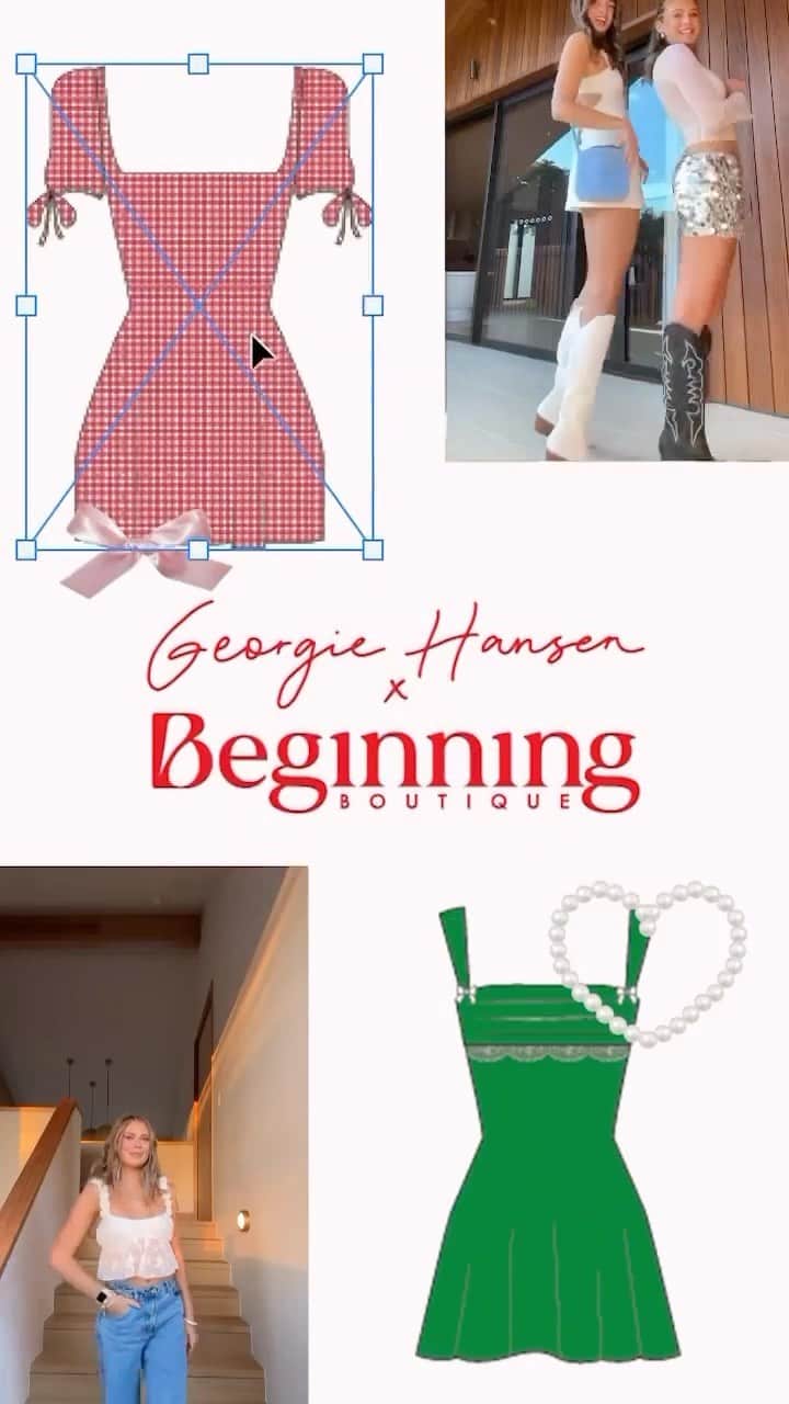 Beginning Boutiqueのインスタグラム：「Revealing who our upcoming Christmas collaboration is with! We couldn’t be more excited to have @georgiehansen__ onboard 🎄✨」