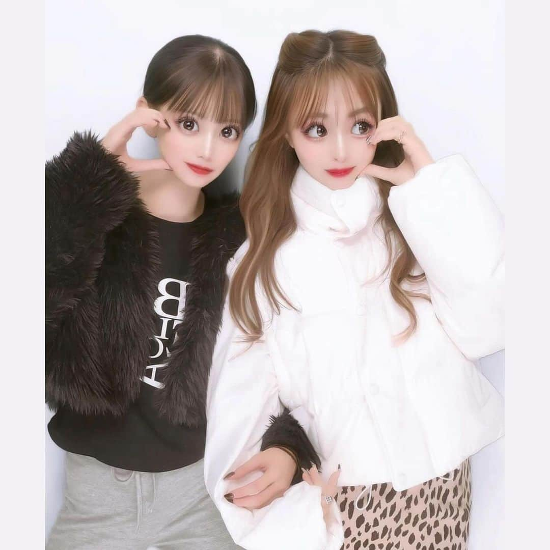 園田乃彩のインスタグラム：「. @___20041229 👧🏻🖤  可愛い可愛いが溢れてる🥹 また遊ぼうネ♡」