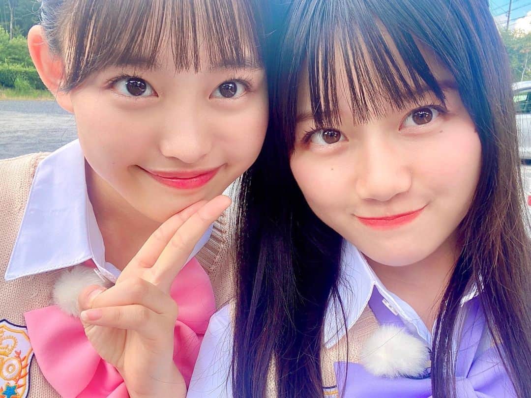 のインスタグラム：「🌈🍒  明日おはスタ出演するので是非観て下さい~💞  超絶可愛いごっちん投入してみる🩷🩵💜  #後藤花 #河村果歩 #nicola #おはスタ #おはガール #かほっち #ニコラ #ニコモ #ニコラ12月号発売中 #SUPERGIRLS #スパガ #アイドル  現在SUPER☆GiRLS6期生が12,900人フォロワーを増やすチャレンジ中です！是非各SNSのフォロー宜しくお願いいたします♡♡」