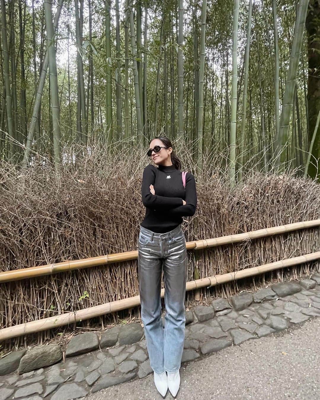 ペレアナイスさんのインスタグラム写真 - (ペレアナイスInstagram)「久々りのと京都散策旅🎋💚 @rino_nagae   #京都 #京都観光 #嵐山」11月13日 19時02分 - pellet0726