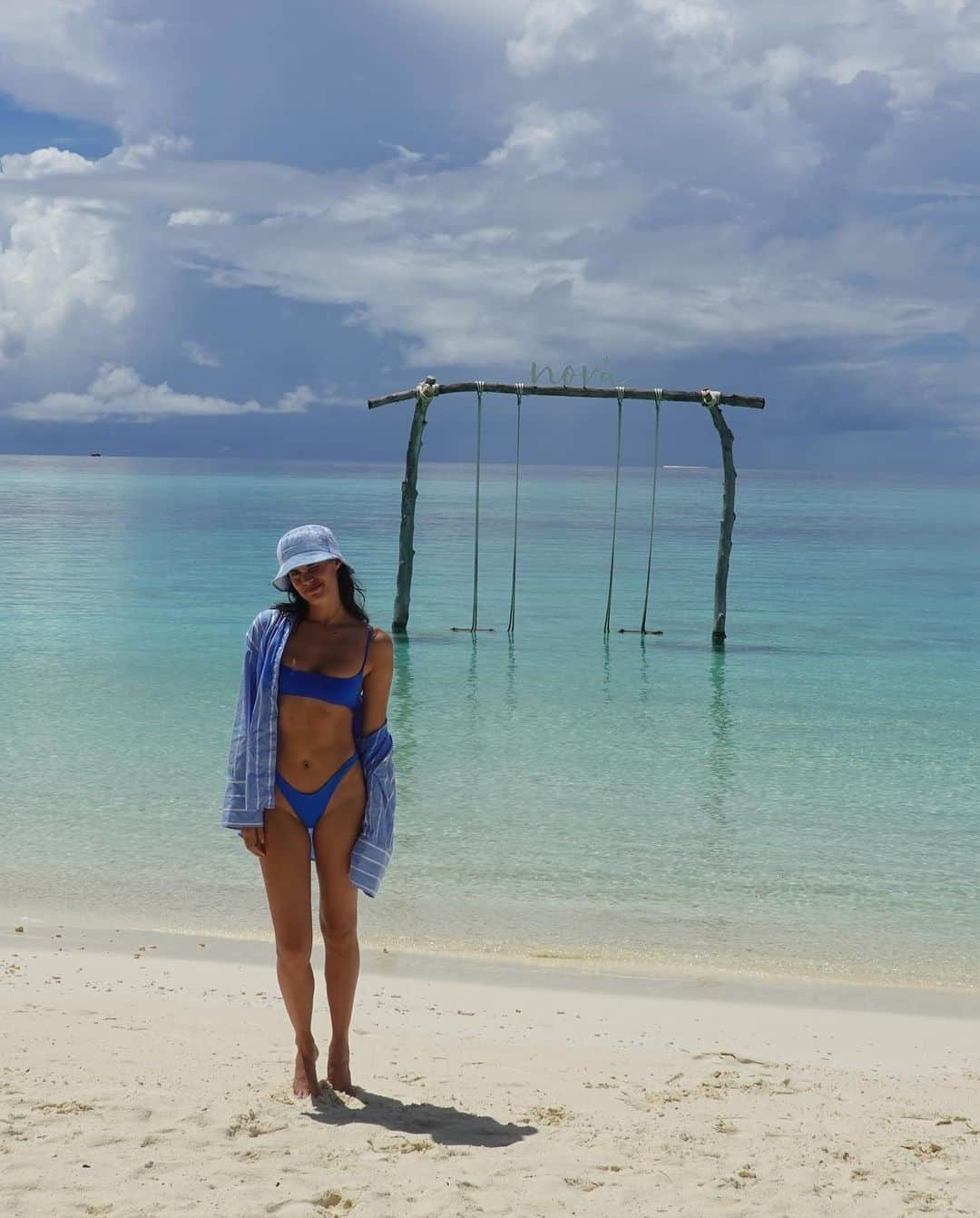 サラ・サンパイオのインスタグラム：「Paradise 🏝️🤿 @novamaldives」