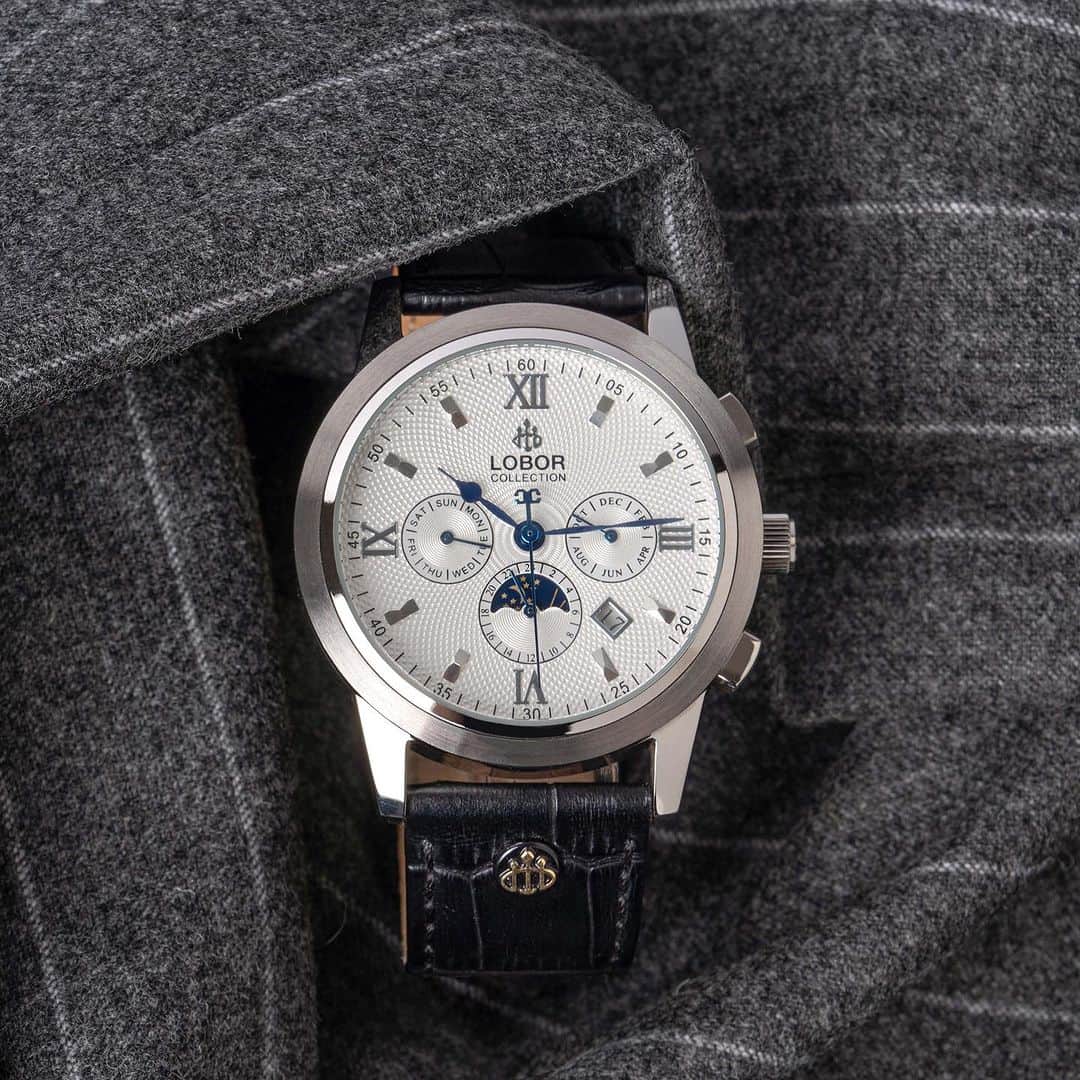 Lobor Japan ￥のインスタグラム：「CELLINI S DES VOEUX (BLACK)   青い針が美しく高級感がある佇まいは 男女問わず日々のアクセントとして人気です  @loborjapan」