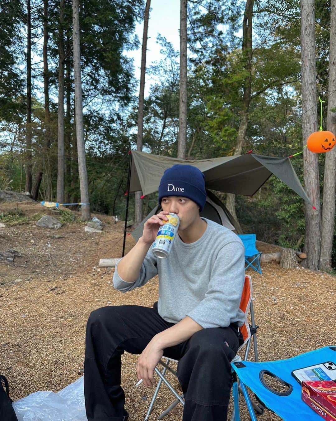 流稜太さんのインスタグラム写真 - (流稜太Instagram)「📍能勢グリーンフィールド キャンプの季節です。最高だ！！  #能勢グリーンフィールド#秋キャンプ#canp#captainstag#dickies#dime #マイディッキーズ」11月13日 19時19分 - nagare_ryota