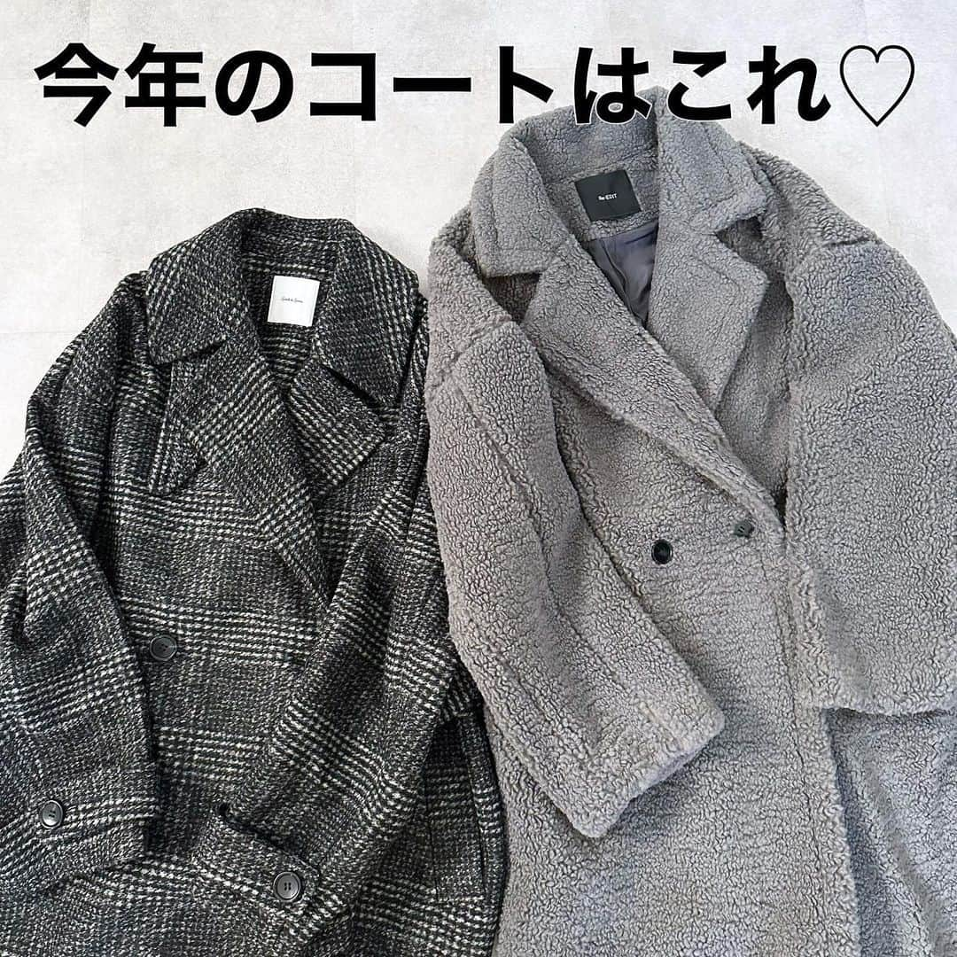 minminmaaaのインスタグラム：「一気にに寒くなりましたね😨  今年購入したコート🧥 @spickandspan_jp  Wスライバーチェックハーフコート  @reedit_official  ボアビッグカラーダブルチェスターコート  どっちもお気に入り💓  #ママコーデ #ママファッション #プチプラコーデ#コーディネート#着回しコーデ #大人カジュアル  #ジーユー#ユニクロ#高身長コーデ#ザラ#uniqlo#骨格ウェーブ#骨格ナチュラル#高身長#168cm#アウター#コート#spickandspan #リエディ」