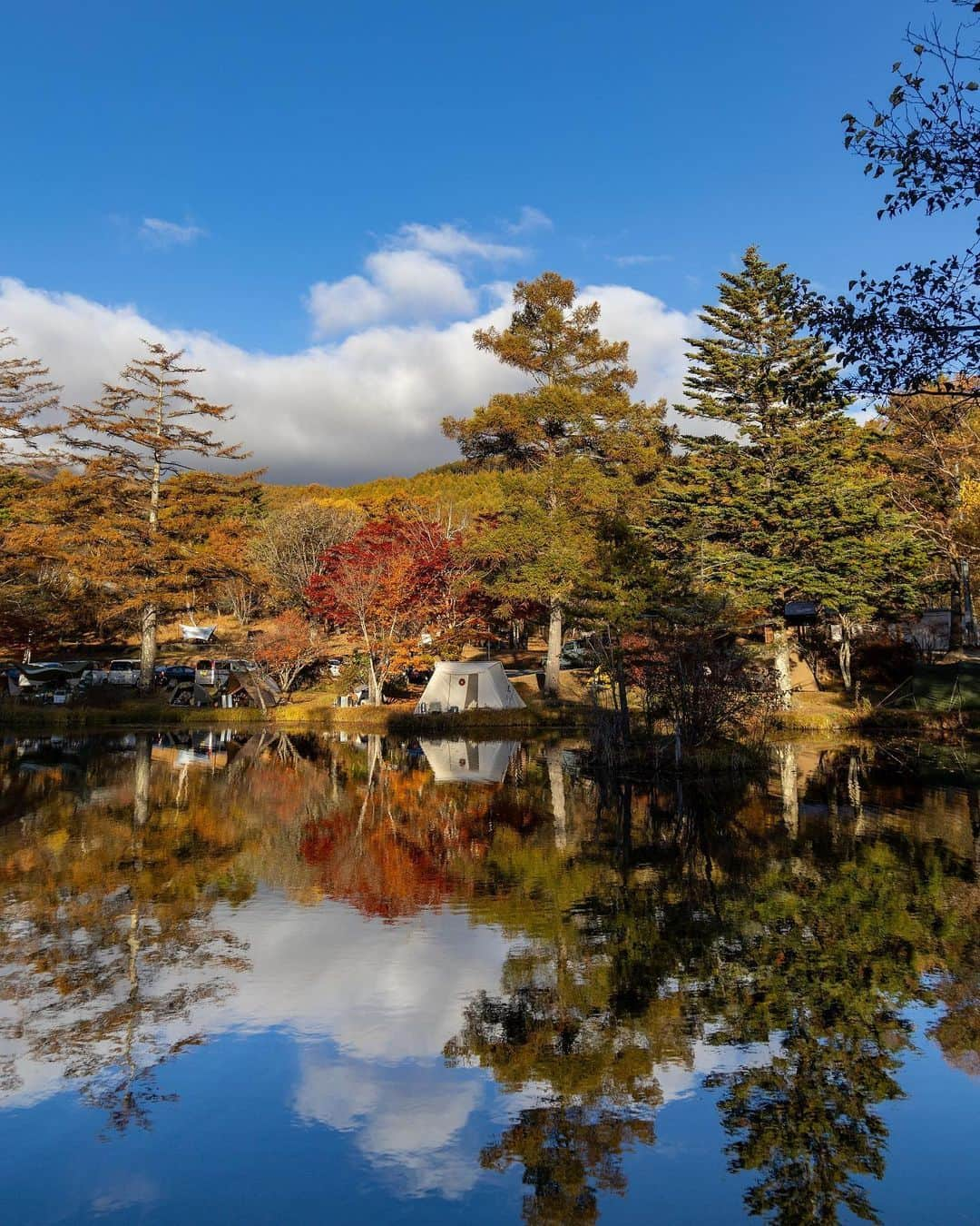 CAMP_HACKさんのインスタグラム写真 - (CAMP_HACKInstagram)「色鮮やかな紅葉🍁キャンプ特集✨  2,3枚目🍁 日ケ奥渓谷キャンプ場 4枚目🍁 休暇村乳頭温泉卿 乳頭キャンプ場 5枚目🍁 蔵王坊平国設野営場 6枚目🍁 道志の森キャンプ場 7,8枚目🍁 駒出池キャンプ場 9,10枚目🍁 四徳温泉キャンプ場  from CAMP HACK  Photo by @icecream_camp さん @cota_base_43 さん @wakuwaku_camp_ さん @eito0_0 さん @sahara.sotoasobi さん @ryunosuke_yamamotod5 さん  #紅葉キャンプ #紅葉キャンプ場」11月13日 20時00分 - camp_hack