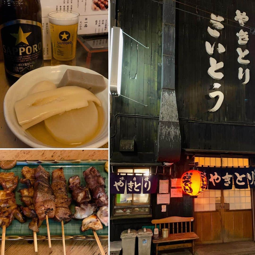 くろのインスタグラム：「今宵のディナーは、やきとり さいとう🍺  おでん🍢もリーズナブルにいただけます😋  黒ラベル大瓶が680円に値上げしてましたw←以前は610円←値上げされても安いけどww  #やきとりさいとう #奥沢さいとう  #やきとりさいとう奥沢 #さいとう奥沢 #奥沢呑み #奥沢飲み #奥沢おでん #奥沢ディナー #奥沢グルメ #赤ちょうちん  #奥沢やきとり #奥沢やきとん #自由が丘呑み #自由が丘飲み #自由が丘ディナー #自由が丘グルメ #自由が丘やきとり #自由が丘やきとん  #サッポロ黒ラベル #サッポロビール  #サッポロ黒ラベル大瓶 #くろ呑み喰い #自由が丘飲食店徘徊中」