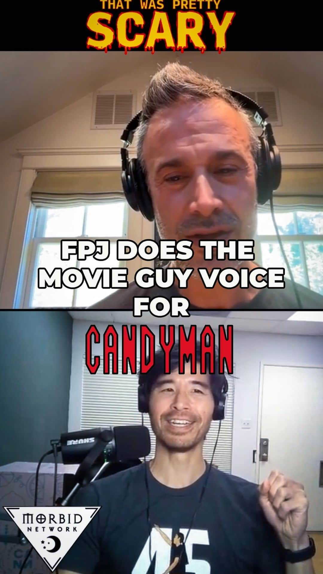 フレディ・プリンゼ・ジュニアのインスタグラム：「🎙️MOVIE GUY VOICE MONDAY!🎙️ This week on TWPS, FPJ & JLB are discussing Bernard Rose’s flick from 1992 CANDYMAN! And as always, we’re kicking the week off with the movie guy voice (and a solid IMDb description too!) FULL EPISODE AVAILABLE ON WEDNESDAY!  . . . . . #thatwasprettyscary #horror #podcast #90s」