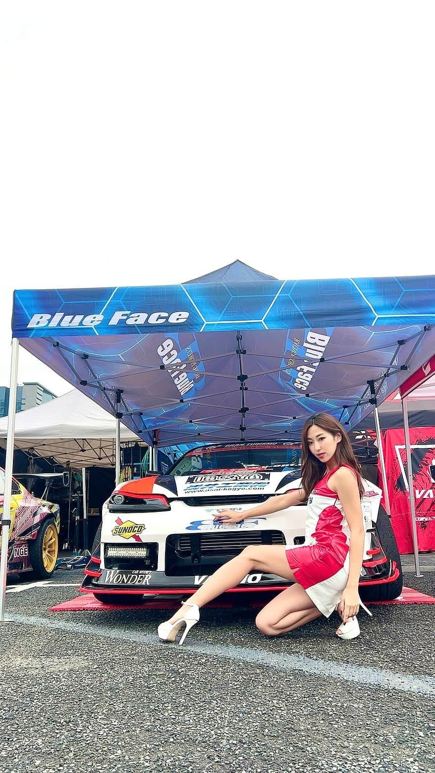 鳳ゆまのインスタグラム：「. . . 📍JFAカップオールジャパン2023 D1GP 第9戦&第10戦　TOKYO DRIFT  👠浅井工業SPセキュリティD1 レーシングチームプロジェクト レースクイーン  ありがとうございました！  #tokyodrift #japan #japanese #japanesegirl #drift #car #carevent #d1 #d1gp #東京ドリフト #ドリフト #車イベント #レースクイーン　#お台場」