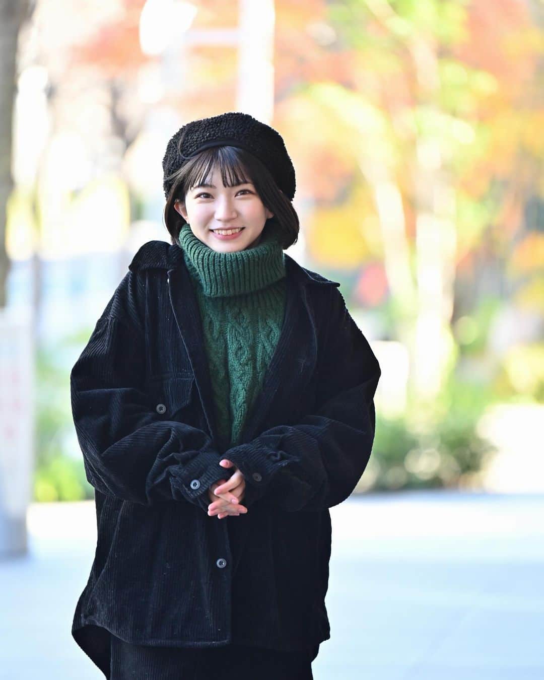 横道侑里のインスタグラム：「最近いきなり寒くなったねえ 寒すぎるねえ #昨年の写真」