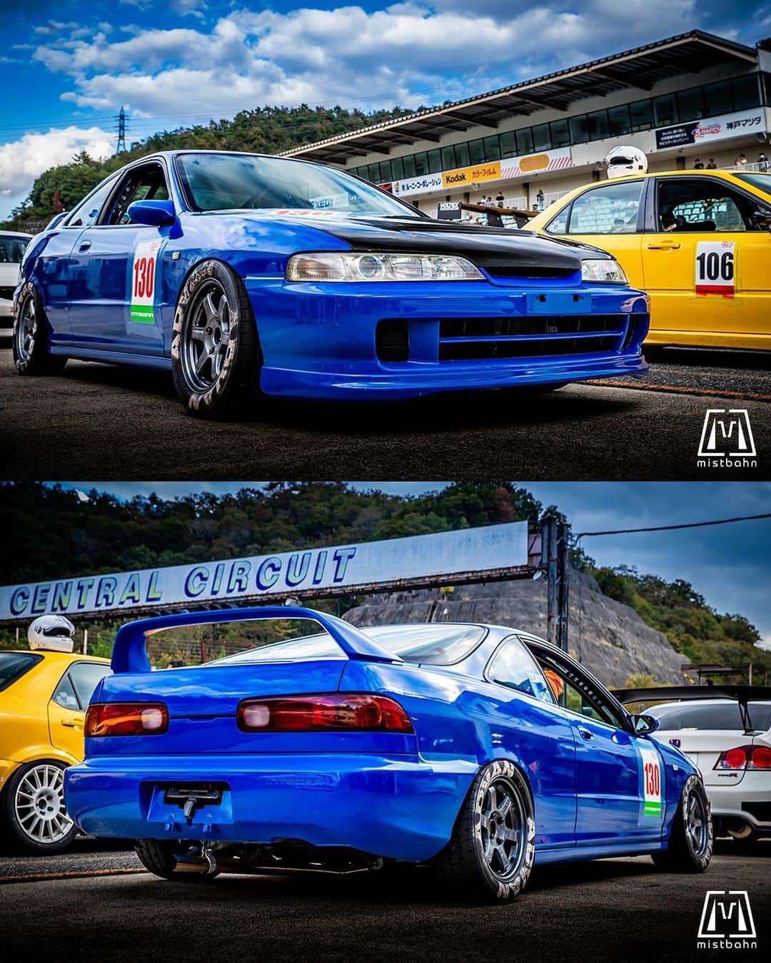 mistbahnさんのインスタグラム写真 - (mistbahnInstagram)「_ 428 RACING SHINY JOKER No.1 Honda DC2 INTEGRA Type R _ 🚗: @ren_b18 📷: @mistbahn _ Shot on Oct-15 2023 🏁 "Circuit Festa ( @circuit_festa_west_japan )" "HONDA ONE MAKE RACE". Central Circuit (Hyogo Japan) _ JP) 2023年10月15日、セントラルサーキットで開催された「サーキットフェスタ ( @circuit_festa_west_japan )」内の「ホンダ・ワンメイク・レース」で撮影。 _ #circuitfesta #circuitfesta2023 #サーキットフェスタ #サーキットフェスタ2023 #hondaonemakerace #ホンダワンメイク #ホンダワンメイクレース #centralcircuit #セントラルサーキット #428racing  #hondaintegra #dc2 #dc2r #dc2integra #itr #インテグラ #ホンダインテグラ #integra #hondaintegratyper #bseries #b18 #timeattack #timeattackjapan #hondasontrack #todaracing #rays #te37」11月13日 21時01分 - mistbahn