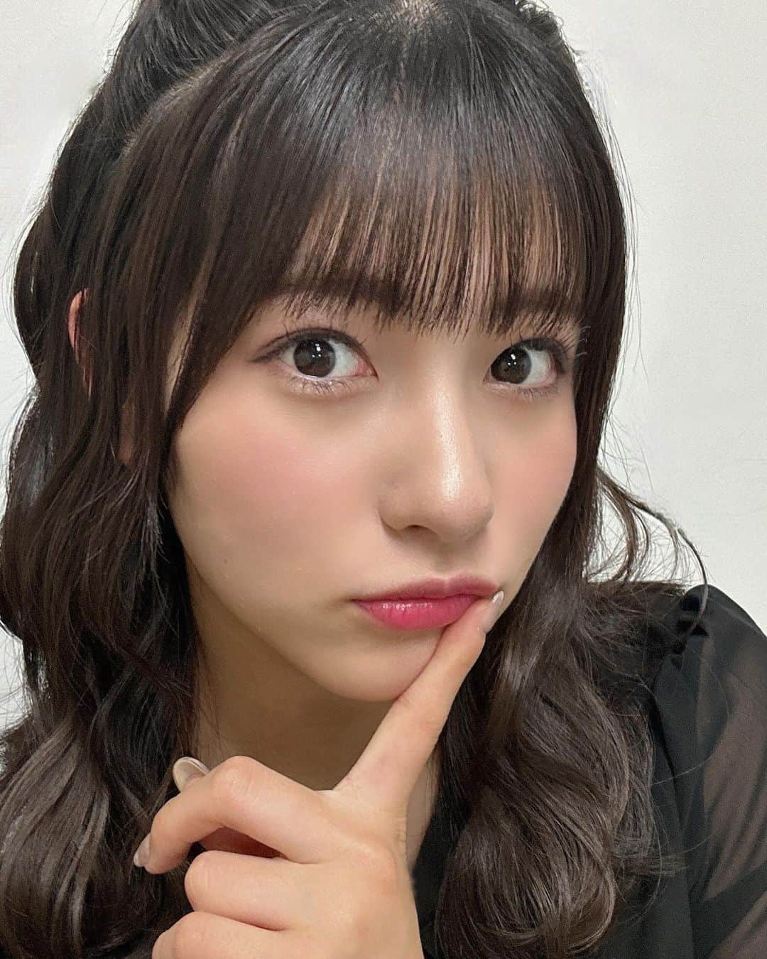 北川莉央のインスタグラム：「．  アップも好き？🩵  #morningmusume #モーニング娘　#モーニング娘23 #北川莉央　#おんちゃん」