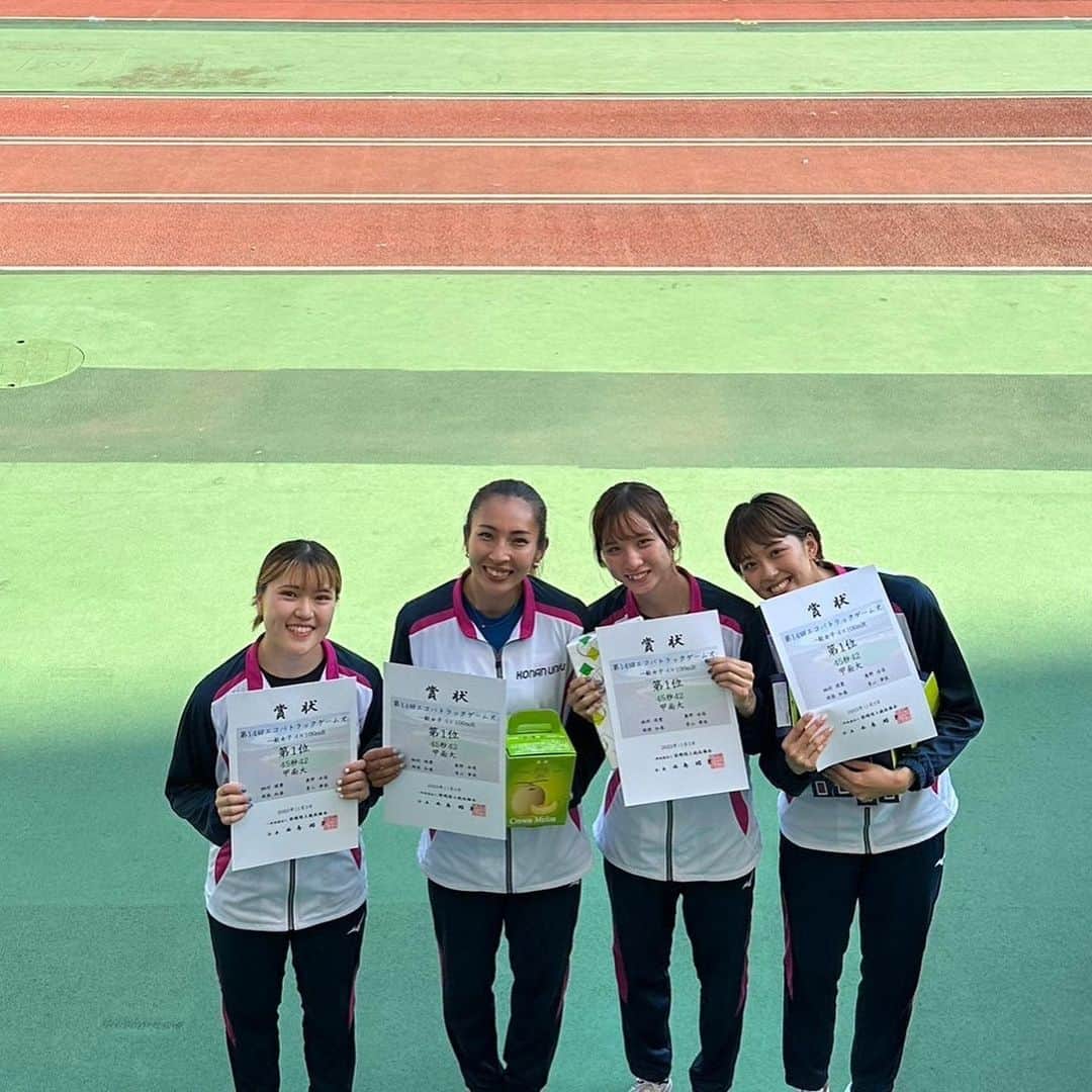 青山華依さんのインスタグラム写真 (青山華依Instagram)「11/3 復帰戦‼︎ 第一に走り切ることが出来て良かったです。 100m