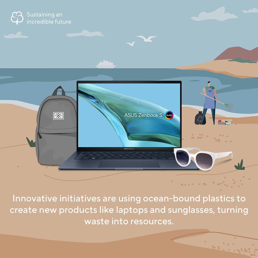 ASUSさんのインスタグラム写真 - (ASUSInstagram)「Did you know that the plastics in your laptop have a story to tell? Join us to learn about what ocean-bound plastics are, and how they impact the devices we use every day. Let's explore a world of sustainable tech solutions! 🌍💻♻️ #ASUS #ASUSESG #SustainingAnIncredibleFuture」11月13日 22時00分 - asus