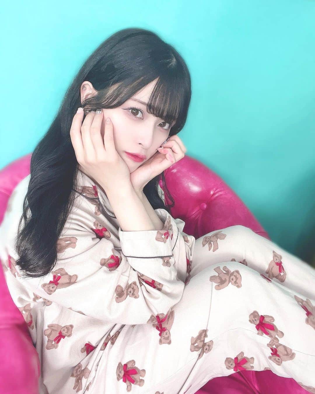 田北香世子のインスタグラム：「3年くらい着てるパジャマ🧸」