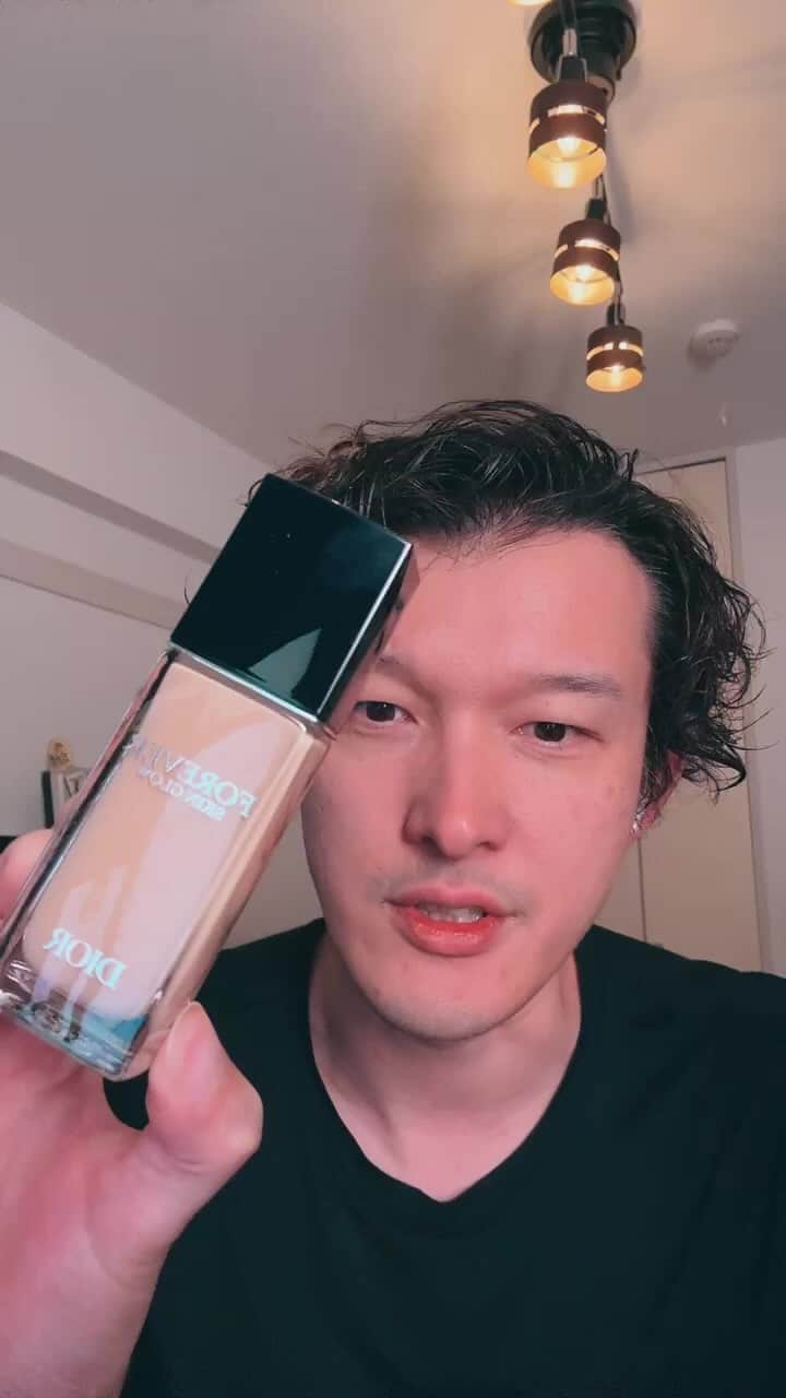 伊藤陽佑のインスタグラム：「Diorの化粧品にチャレンジした1人の成人男性の話 #dior  #diormakeup」