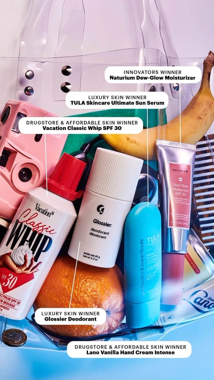 Glamour Magazineのインスタグラム：「9 categories, 228 products, and 1 link to shop. From the best night cream, acne patches, and injectable to the best yoga mat, sound machine, and sex toy, we rounded up the ones worth your money.   At the link in bio, you will find everything from drugstore beauty you can’t miss to luxe skincare you’ll want to slather on constantly.  #GlamourBeautyAwards #GlamourWellnessAwards   Photographer: @joe.lingeman Prop Stylist: @nicolelouie Editor: @arianayap  Visuals Director: @khall Art Director: @alliefolino Senior Visuals Editor: @laurenwbrown Junior Designer: @artchanning Additional Production: @andrewgowen @erin_reimel @tchesmeni @kath_thom @taschaberko」