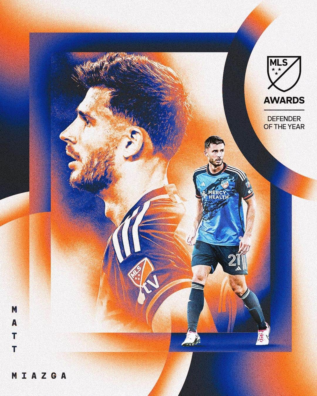 Major League Soccerのインスタグラム：「An anchor in the back for the Supporters’ Shield winners. ⚓️ Your 2023 MLS Defender of the Year: Matt Miazga.」