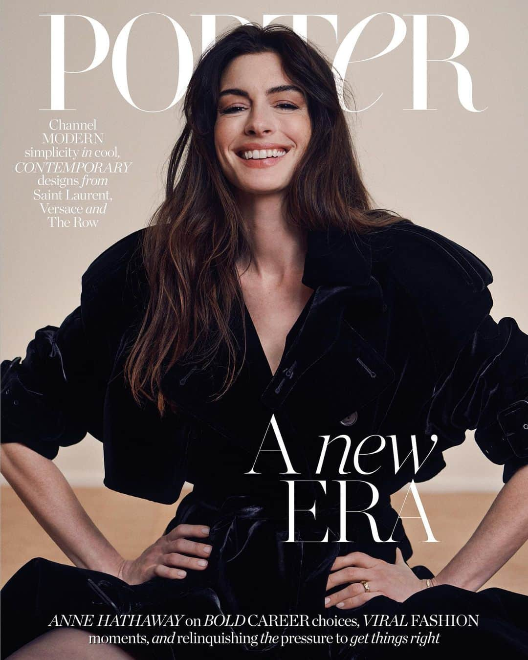 PORTER magazineさんのインスタグラム写真 - (PORTER magazineInstagram)「With her roster of enduring cult roles, as well as thrilling new ones, it is no surprise that @AnneHathaway is still winning over legions of fans. But last summer, the actor sparked a pop-culture phenomenon – quickly dubbed the “Hathaissance” – thanks to some viral fashion moments. In our PORTER cover interview, she talks to @eiffeltyler about getting over the idea of “doing it right”, the goal to “ultramarathon” her career, and keeping her private and public selves separate. Read the story in full and discover the shoot – photographed by @cassblackbird and styled by @hels_broadfoot – at the link in bio.」11月14日 0時11分 - portermagazine