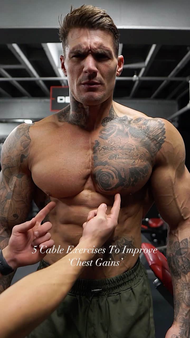 のインスタグラム：「Improve your ‘Chest Gains’ with these 5 cable exercises💪#chestday」