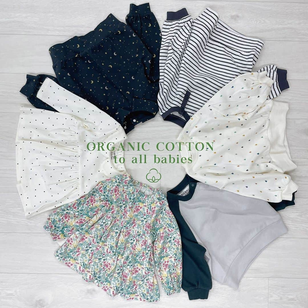 バースデイのインスタグラム：「ご紹介の商品は、バースデイ全店舗にて販売中です。  Birthday PLUSのOrganic cottonシリーズから新作が登場👀  肌触りの良い柔らかな風合い、 豊富な柄バリエーションで、選べる楽しさがとっても嬉しい🎵 お子様に似合う素敵な一着を是非探してね😘  品名　：ベビー　プルオーバー各種 品番　：左上から時計回りに 　　　　102-1759（星柄）、102-1777（ボーダー）、102-1765（しずく） 　　　　102-1783（ラグラン）、111-6498（花柄）、111-6511（ドット） サイズ：80・90cm 売価　：本体1,490円（税込1,639円）  商品等に関するお問い合わせはお近くの店舗まで♪ 店舗により在庫が異なりますので、お近くの店舗にお問い合わせください。　 売り切れの際はご容赦ください。  #毎日がバースデイ #バースデイ #birthday #grbirthday #バースデイ購入品 #バースデイパトロール #こどものいる暮らし #オーガニックコットン」