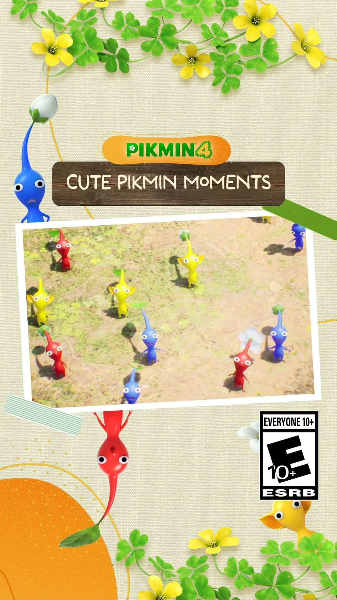 任天堂アメリカのインスタグラム：「Take a break from scrolling and enjoy some uninterrupted Pikmin cuteness! #Pikmin4」