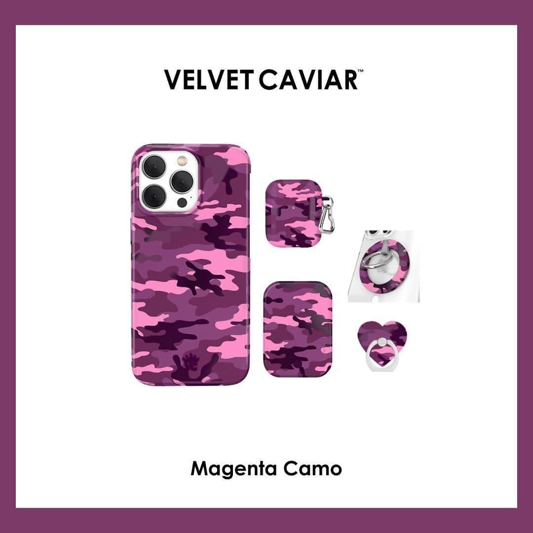 VELVETCAVIARさんのインスタグラム写真 - (VELVETCAVIARInstagram)「Launching WEDNESDAY! 🩷💜 meet the latest addition to the VC family, our new camo cases! featuring one solid, and one clear case, these are the perfect addition to your case collection!」11月14日 2時30分 - velvetcaviar