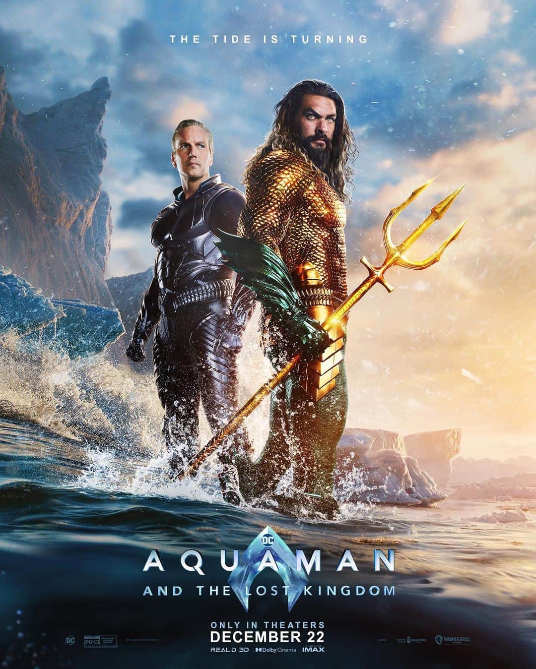 Warner Bros. Picturesのインスタグラム：「It’s time for Atlantis to rise. 🔱 #Aquaman and the Lost Kingdom - Only in theaters December 22.」