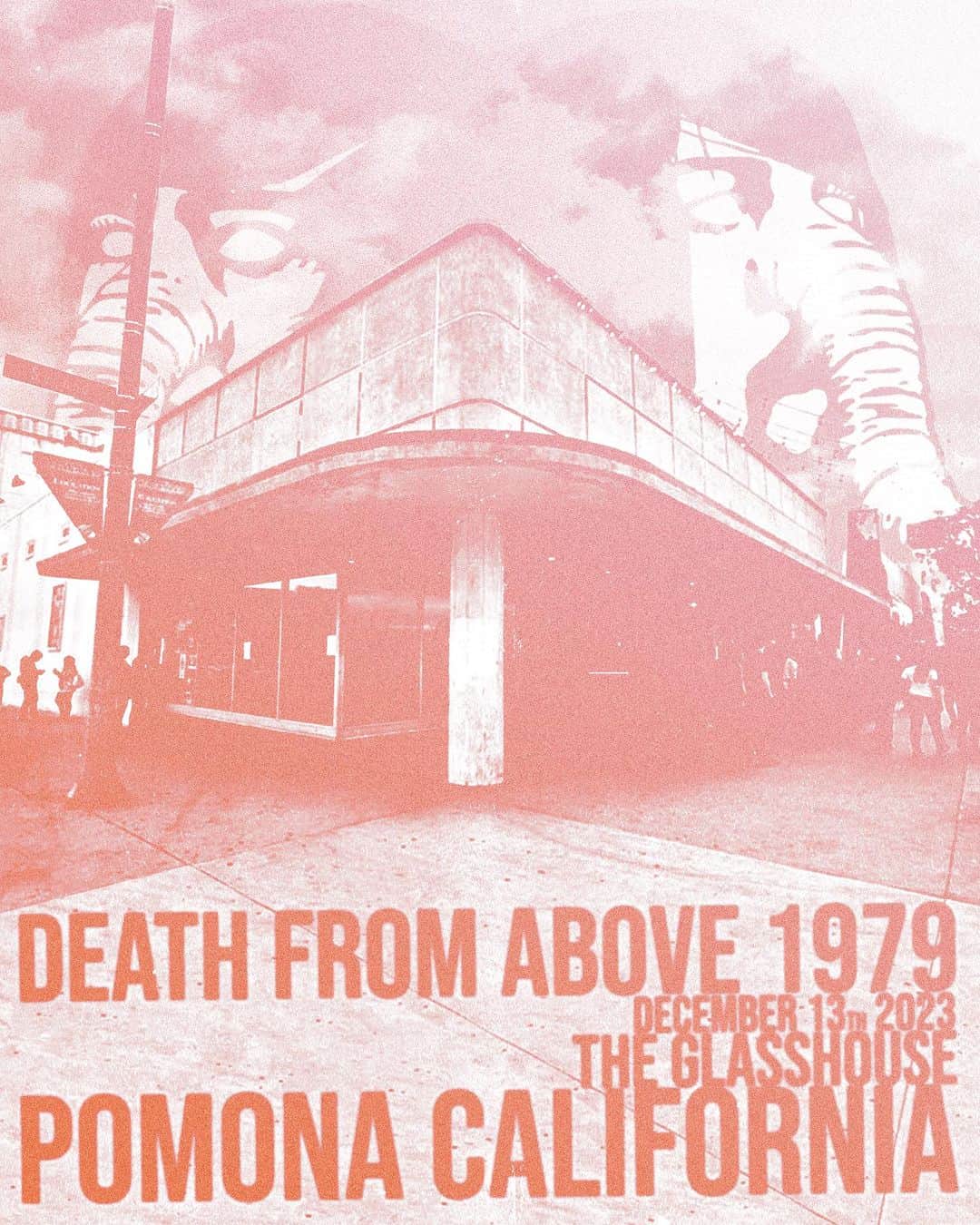 Death from Above 1979のインスタグラム：「On sale 11/17 at 10am 🐘  Death from Above 1979 (@dfa1979)   12/13 at The Glass House * #Pomona * all ages * doors 7, show 8」