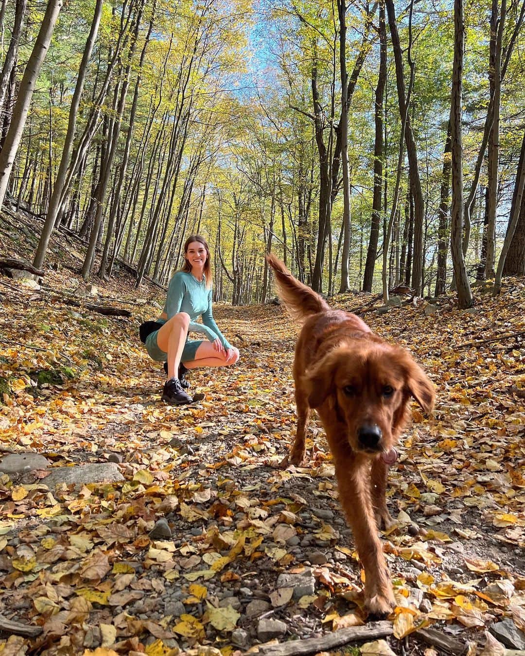 サマンサ・グラドヴィルさんのインスタグラム写真 - (サマンサ・グラドヴィルInstagram)「Gone hiking ✌️ One of my favorite things about living in the state of New York is getting out of the big city and spending time upstate with Mother Nature. It’s almost mind boggling to realize that just a short trip away from all the hustle and bustle of Manhattan lies densely forested parks, beautiful hiking trails and mountain ranges! I’m incredibly grateful to have this escape where my heart and soul feel so much at home 💚🍃 #naturalnewyork #hikeny #goneexploring」11月14日 3時48分 - samgradoville