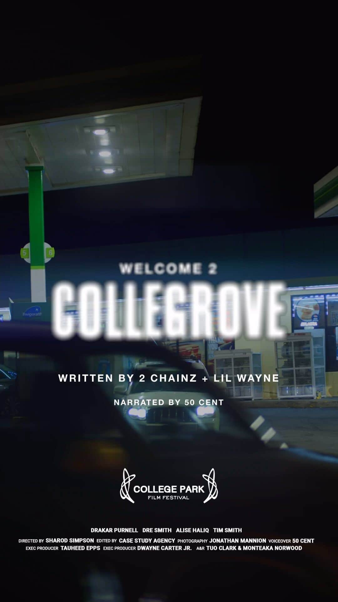 50セントのインスタグラム：「Welcome 2 Collegrove :: Scene 1   1. G6 2. Big Diamonds Feat @21savage  3. Presha  4. Long Story Short」