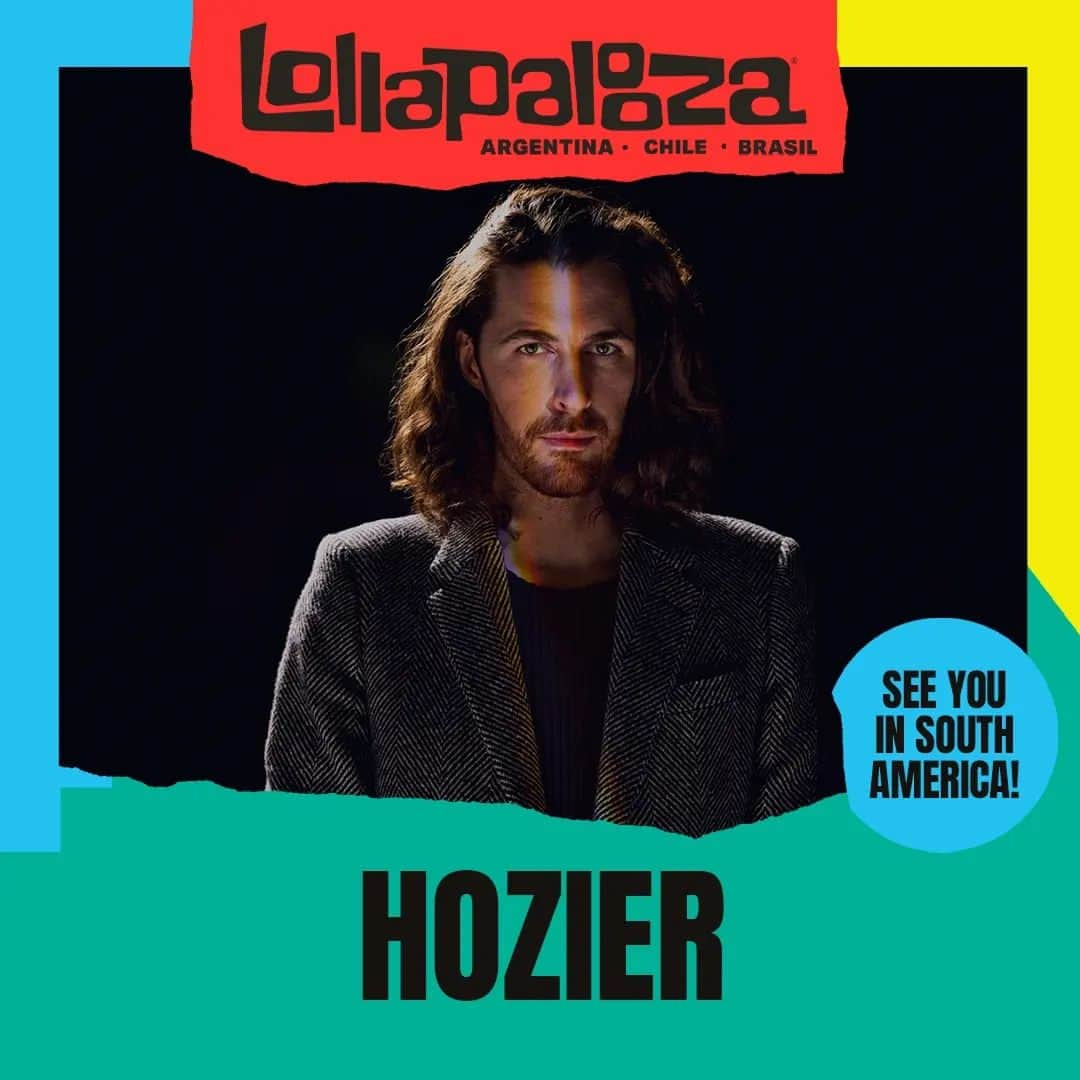 ホージアのインスタグラム：「See you in 2024 South America 🇦🇷 🇨🇱 🇧🇷  @lollapaloozaar | @lollapaloozacl | @lollapaloozaBR  #LollaAr #LollaCL #LollaBR」