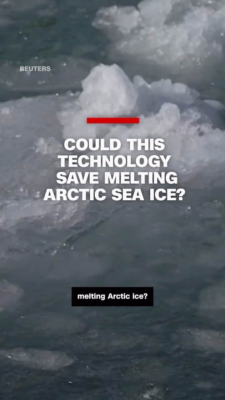 CNNのインスタグラム：「Sea ice in the Arctic is melting at alarming rates. But what if it was possible to refreeze it? UK-based start-up Real Ice is developing a way to do so.」