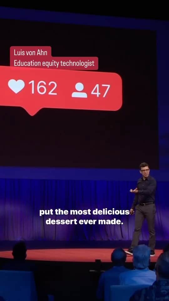 TED Talksのインスタグラム：「How can educational content compete with addictive apps like social media and games? By using the same techniques they use, says @Duolingo CEO Luis Von Ahn. “If you really want to deliver education to everyone, not only do you have to make it accessible,” he explains, but also you have to make it so that people want to actually learn.” Visit the link in our bio to learn more about how this popular language-learning app keeps you coming back for more. #education #duolingo #languagelearning」