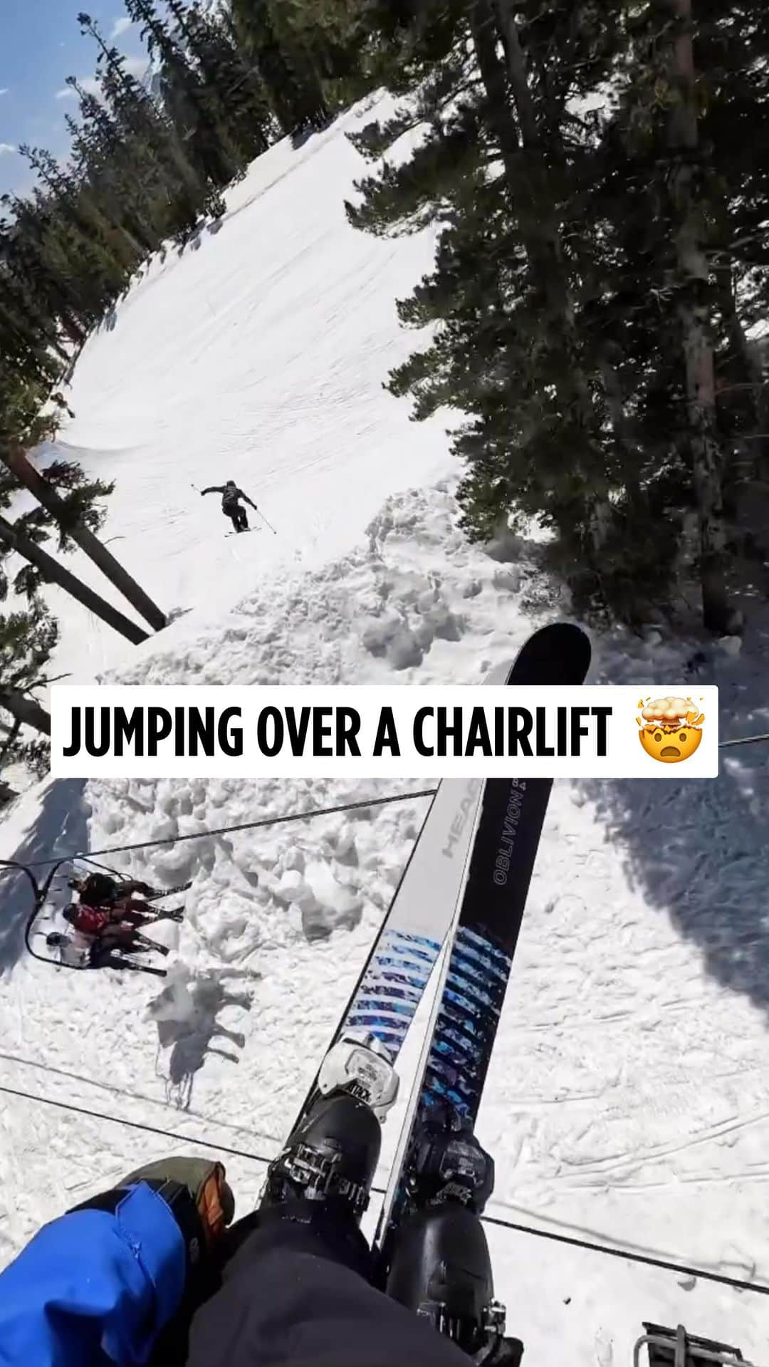 X Gamesのインスタグラム：「Imagine being on the lift 🫣  @jespertjader and @hunterhenderson go up and over, link in Jesper’s bio to watch  📹 @marinho_ramon_meyer  #XGames #FreeSki」