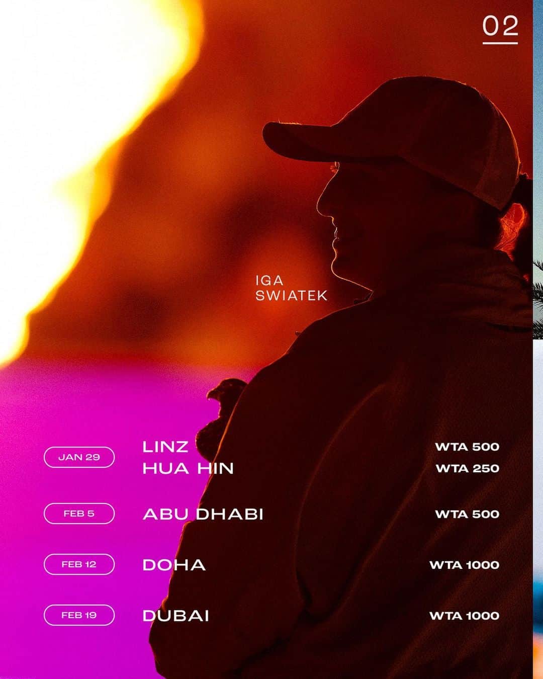 WTA（女子テニス協会）さんのインスタグラム写真 - (WTA（女子テニス協会）Instagram)「A new season awaits 🎾👀  Swipe 👉 through to view our 2024 Calendar 🗓️」11月14日 5時41分 - wta