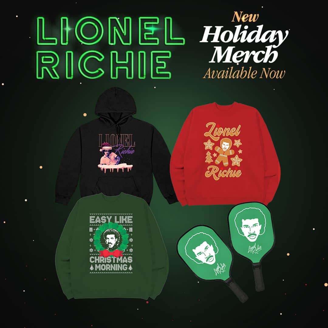 ライオネル・リッチーのインスタグラム：「The perfect gift for that special someone in your life! 😌  Get into the giving spirit 🎁🎄 and shop the Lionel Richie Holiday Collection!  Shop now 👉 link in my bio.」