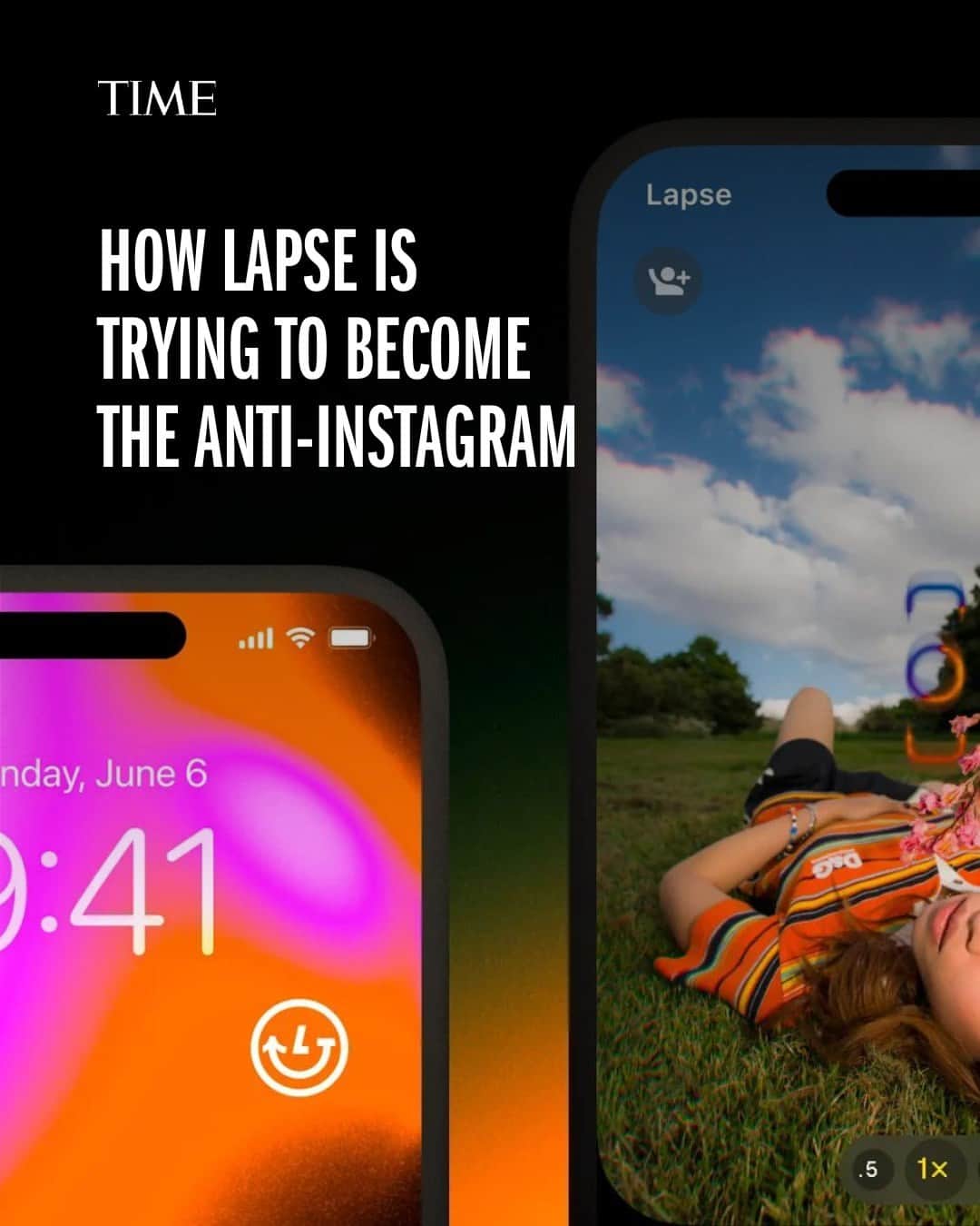 TIME Magazineのインスタグラム：「There's a new app on the market, and it's already outpacing TikTok and Google on the App Store.  Lapse, a U.K.-based app, essentially turns your phone into a disposable camera, and then lets you share those often-grainy photos hours later with small groups of friends—instead of to strangers scrolling an endless feed.  As Instagram and TikTok incentivize users to grow their followings and nab ad deals, Lapse has found success in taking the opposite path: towards a potentially more authentic, non-gamified, experience between people who actually know and like each other.  Learn all about it at the link in bio.」