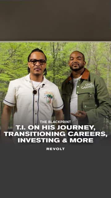 T.I.のインスタグラム：「#TheBlackprint w/ @Detavio Samuels is back with our season ✌🏾 finale!   This week, Detavio welcomes @Tip ‘T.I.’ Harris to discuss hustling at a very young age, how he started rapping, rehearsing for the Source Awards as his first rapping gig, and his role as Rashad in the cult-classic film “ATL”.   Tap in NOW on the REVOLT app📲, watchREVOLT.com🌐, or wherever you listen to podcasts!🎙」