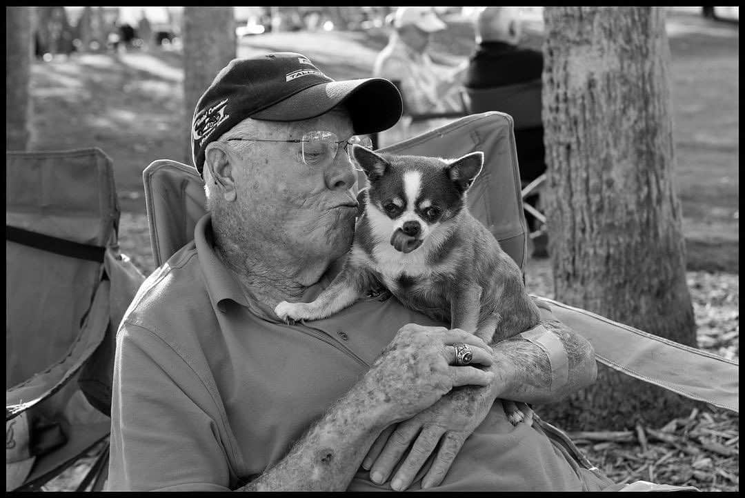 Ricoh Imagingのインスタグラム：「05.07.23 Yesterday was the 25th year of Corvettes on the Circle (St. Armands Circle, Sarasota). Although I have quite a few car photos to share, I thought this image of a Corvette owner and his dog deserved a separate post.  . . 📸: @ned_bunnell  📸: Pentax K-3 III Monochrome . . #pentax #pentaxfun #pentaxian #pentaxians #ricohpentax #pentax100years #teampentax #pentaxgram #pentaxmonochrome #pentaxk3markiii #pentaxk3mkiii #blacknwhite_perfection #blackandwhite #monochrome #bw #blackwhite #bw_lover  #pentaxk3mkiiimono #starmondscircle  #pentaxfa31limited #pentax_fa31limited」