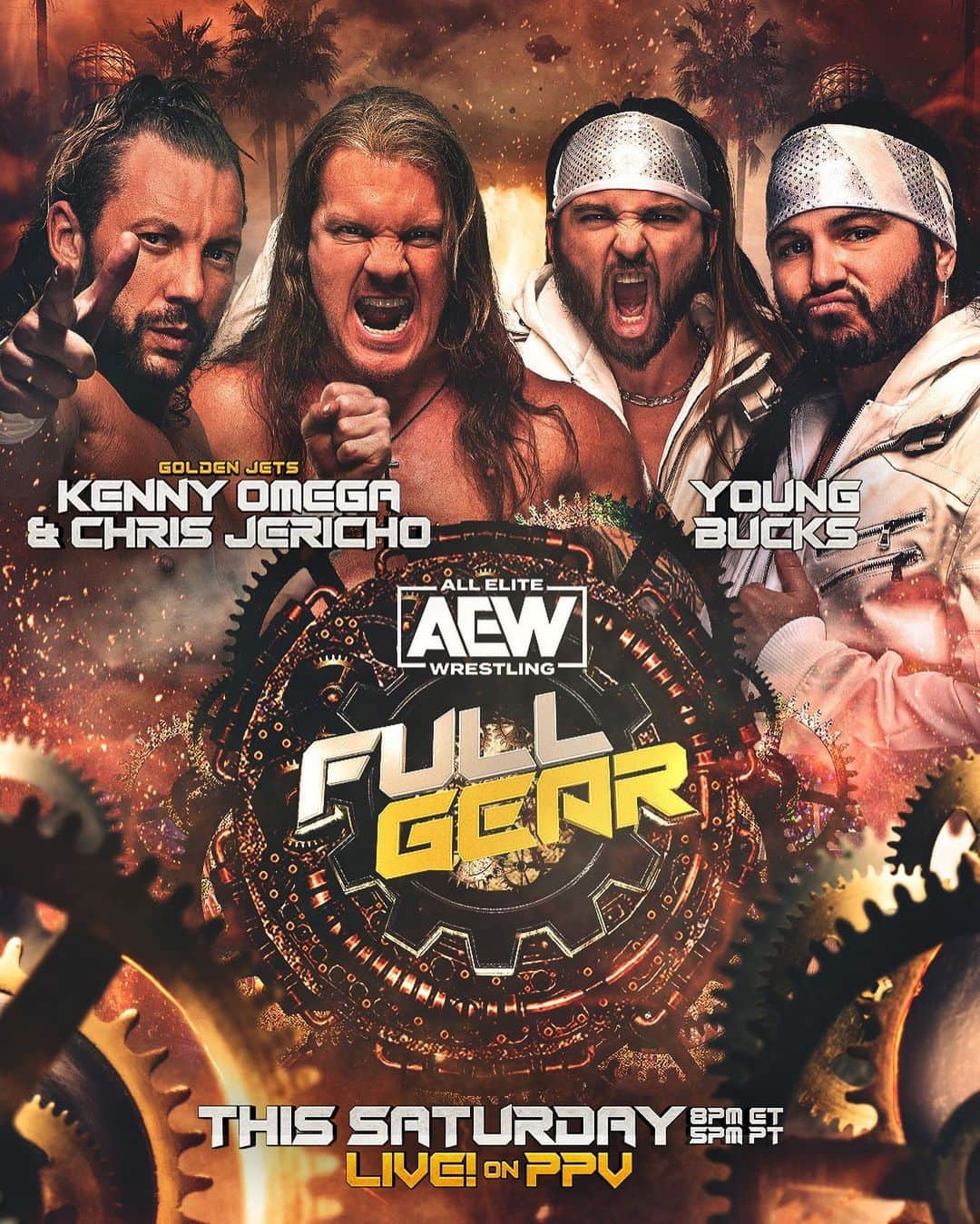 ニック・ジャクソンのインスタグラム：「A friendly competition with Kenny. No break ups. Just good wrestling. But jericho….」